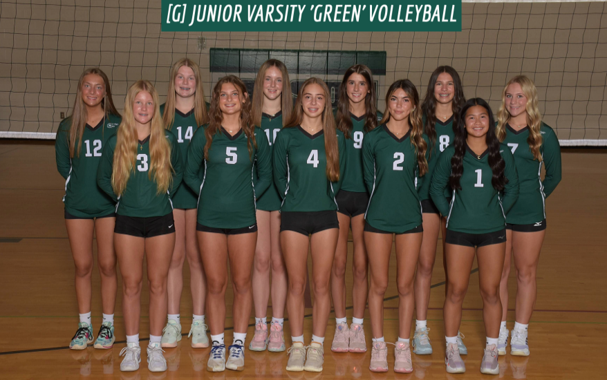 Girls JV Green Volleyball Team